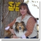 Heidi with dogs 2009