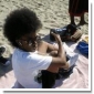 Fro Hawk at the beach
