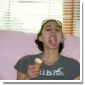 Me eating ice cream