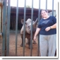 Me and my baby rhino in Kenya!